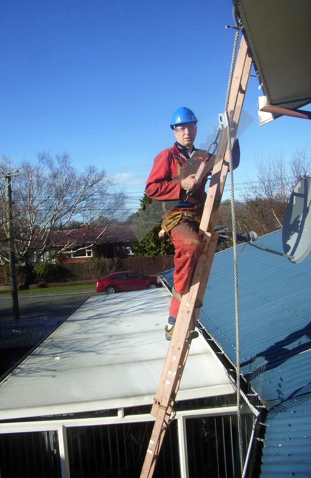 Rohan Rudd GumLeaf Gutter Guard Installation. Corrugated Roof Gutter Guard Christchurch Canterbury and Otago regions.